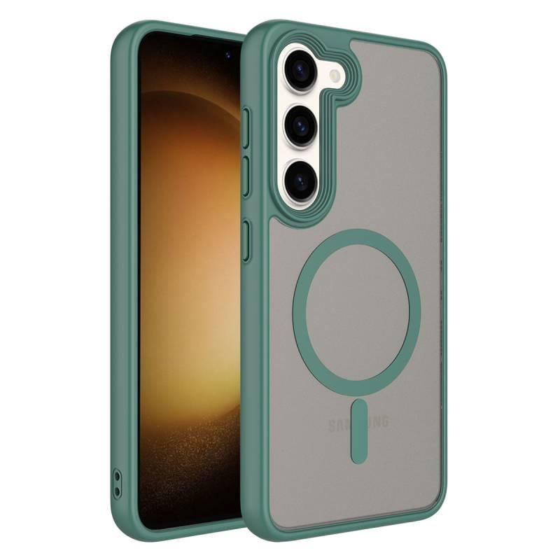 Samsung S23 Plus Mat Bold Telefon Kılıfı - Yeşil | bastcase - Ön Yüzey Görünümü