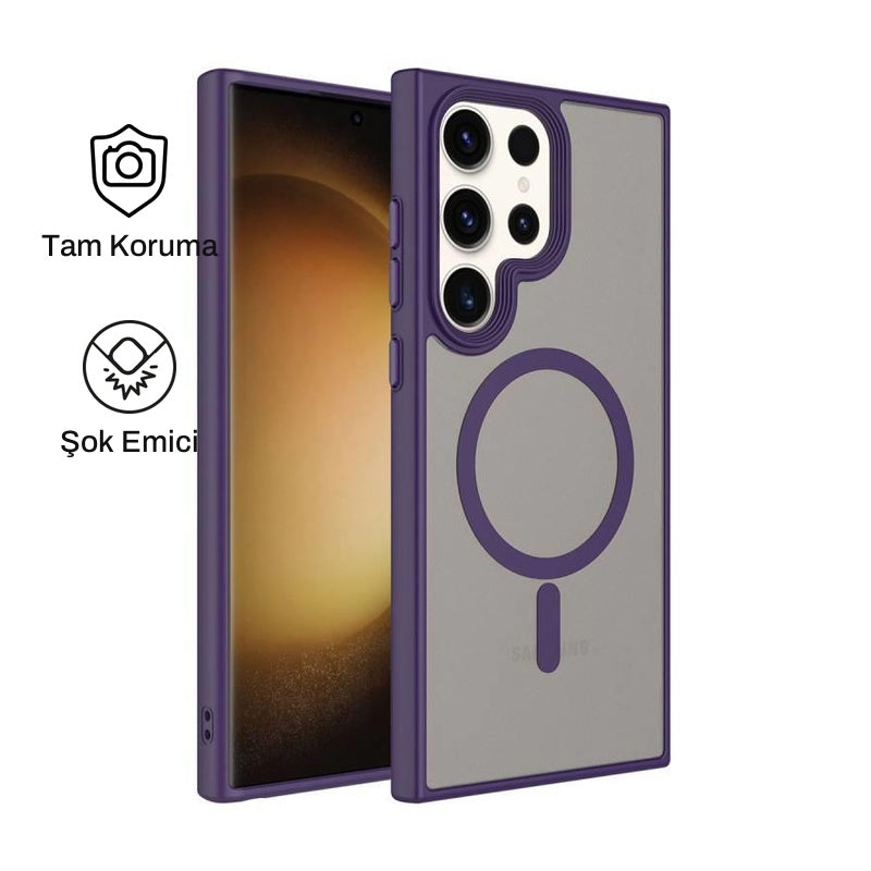 Samsung S23 Ultra ile Uyumlu Mat Bold Telefon Kılıfı | bastcase