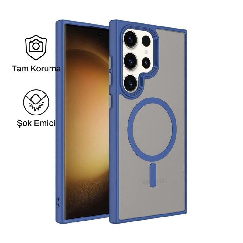 Samsung S23 Ultra ile Uyumlu Mat Bold Telefon Kılıfı | bastcase