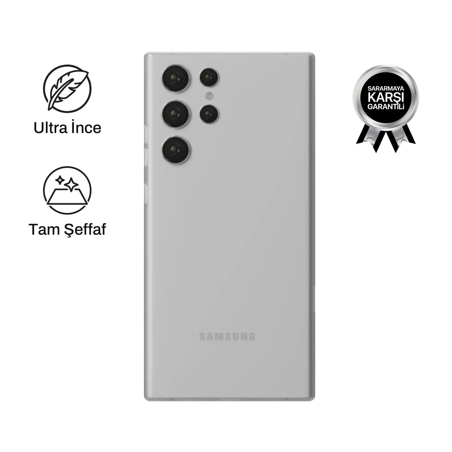 Samsung S23 Ultra ile Uyumlu Ultra İnce Telefon Kılıfı | bastcase