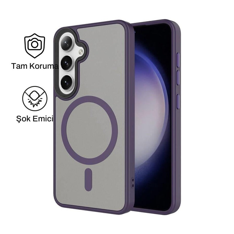 Samsung S24 ile Uyumlu Mat Bold Telefon Kılıfı | bastcase