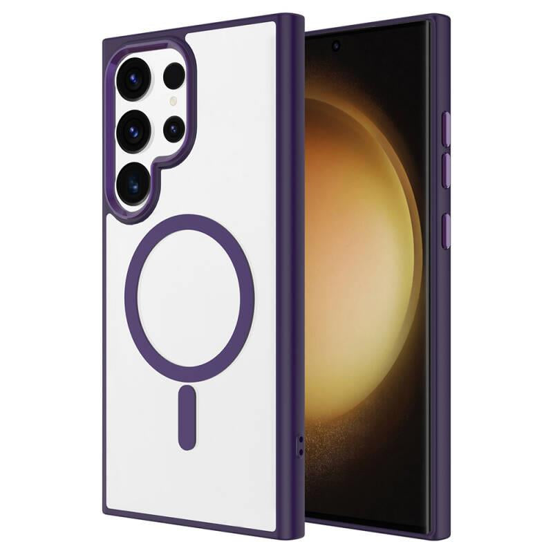 Samsung S24 Ultra Bold Telefon Kılıfı - Derin Mor | bastcase - Ön Yüzey Görünümü
