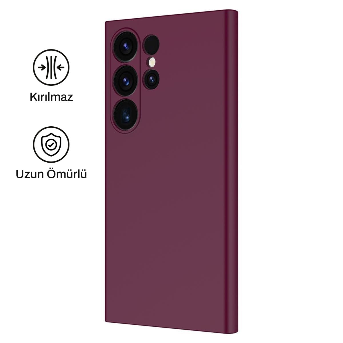Samsung S24 Ultra ile Uyumlu Silikon Lansman Telefon Kılıfı | bastcase