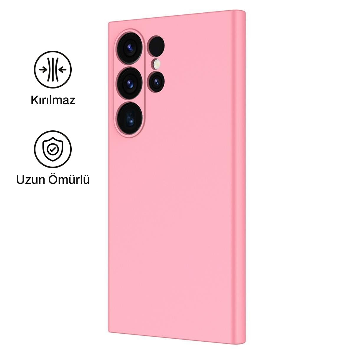 Samsung S24 Ultra ile Uyumlu Silikon Lansman Telefon Kılıfı | bastcase
