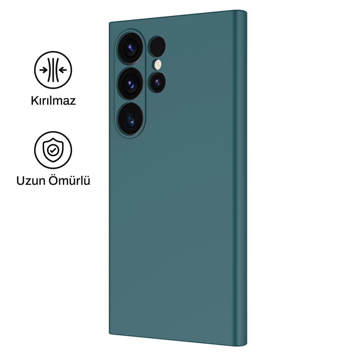Samsung S24 Ultra ile Uyumlu Silikon Lansman Telefon Kılıfı | bastcase