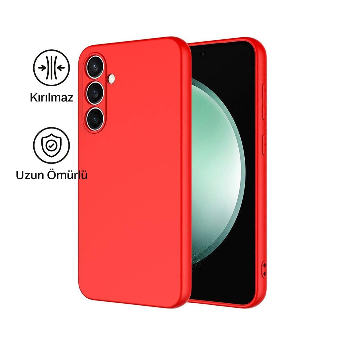 Samsung S25 Plus ile Uyumlu Silikon Lansman Telefon Kılıfı | bastcase