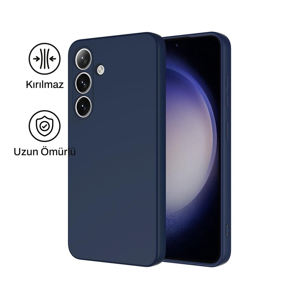Samsung S25 Plus ile Uyumlu Silikon Lansman Telefon Kılıfı | bastcase