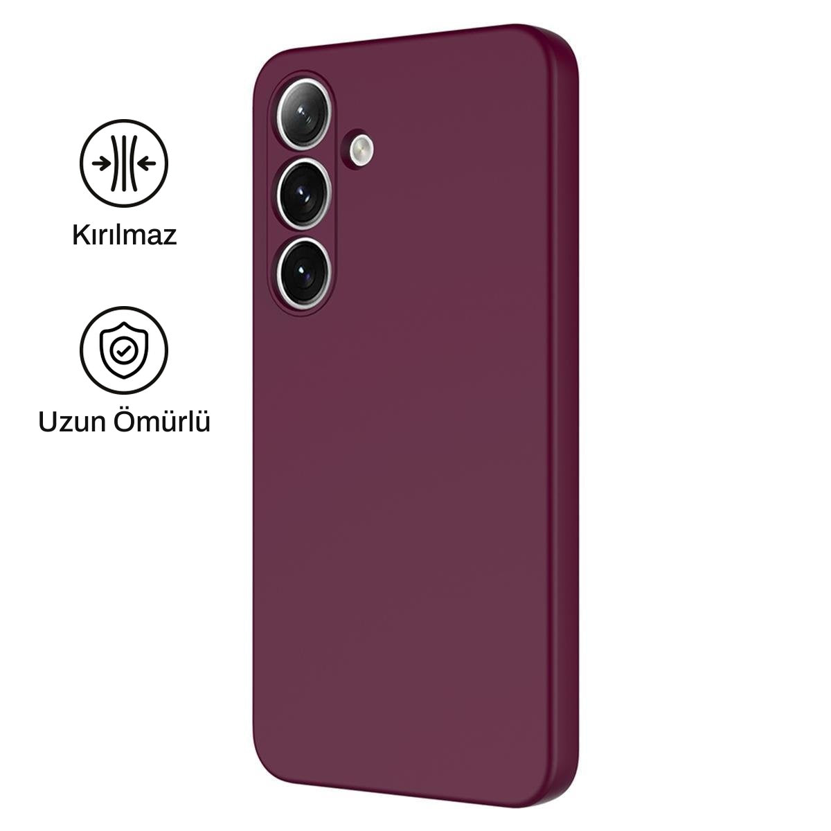 Samsung S25 Plus ile Uyumlu Silikon Lansman Telefon Kılıfı | bastcase
