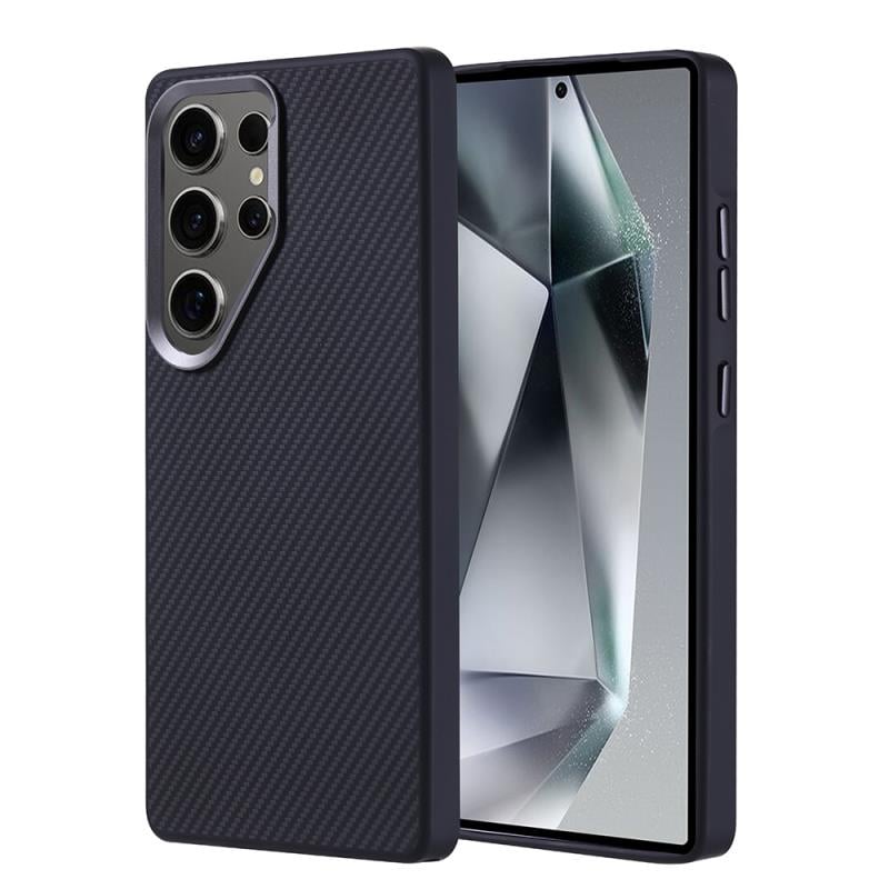 Samsung S25 Ultra Carbon Telefon Kılıfı - Heavy Carbon Siyah | bastcase - Ön Yüzey Görünümü