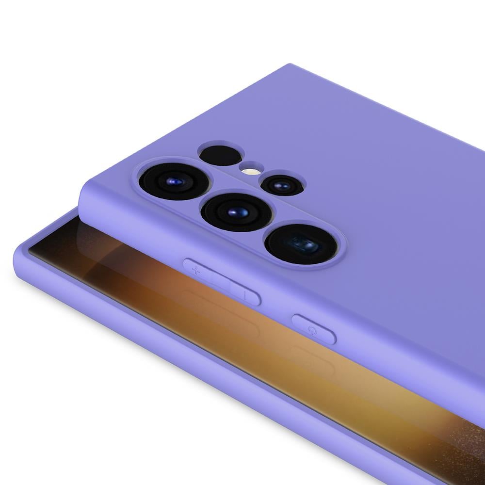 Samsung S26 Ultra Silikon Lansman Telefon Kılıfı - Mürdüm | bastcase - Ön Yüzey Görünümü