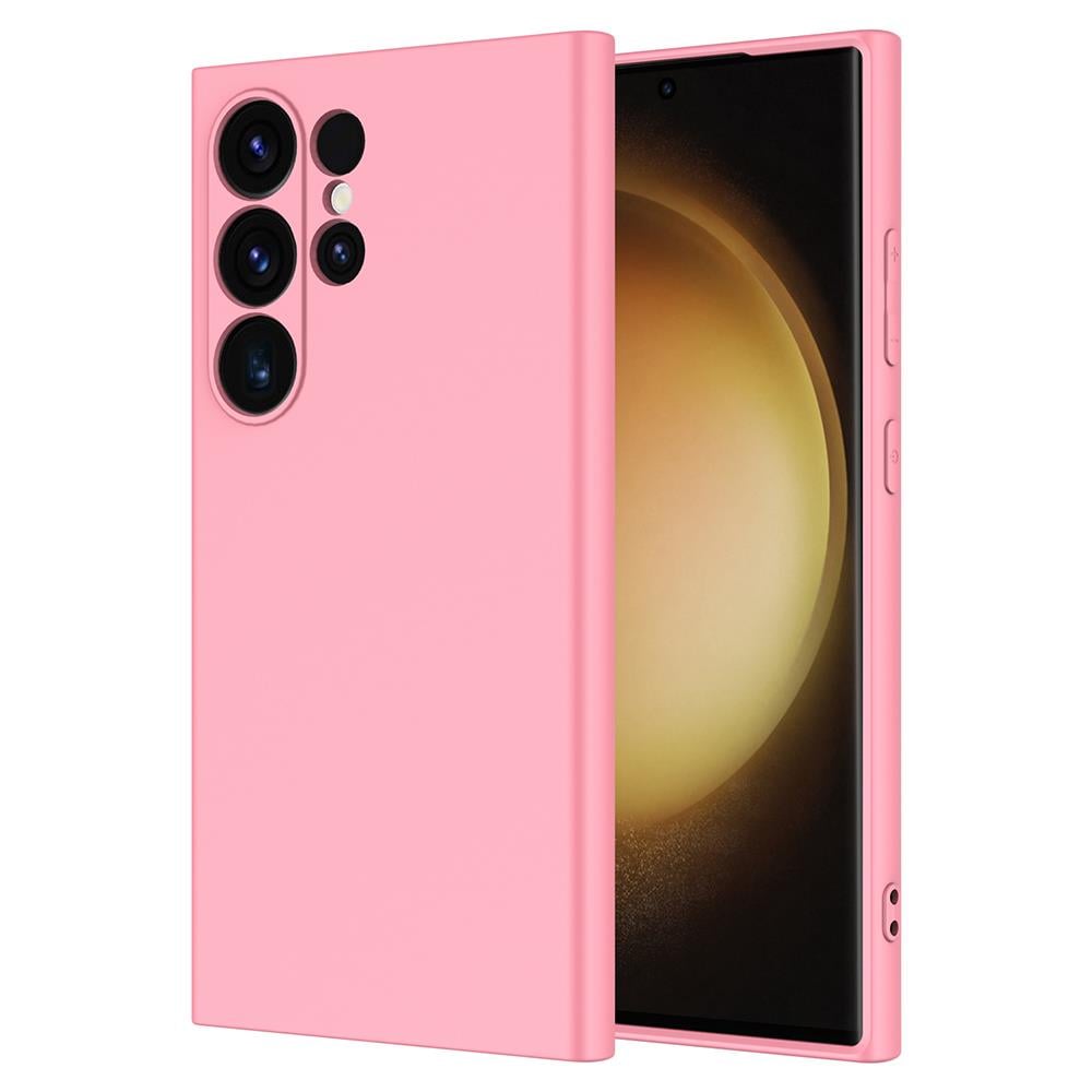 Samsung S26 Ultra Silikon Lansman Telefon Kılıfı - Pembe | bastcase - Kamera Koruma Alanı