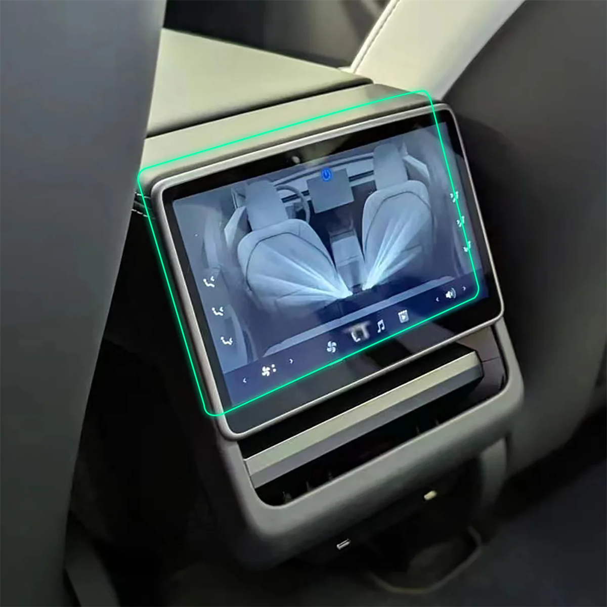 Tesla Model Y 9H Temperli Cam Araç İçi Multimedya 2in1 Ekran Koruyucu | bastcase - Malzeme Yakın Çekimi