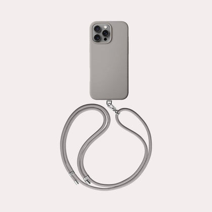 iPhone 16 Pro Max Coehl MagSafe Destekli Askı İpli Creme Telefon Kılıfı