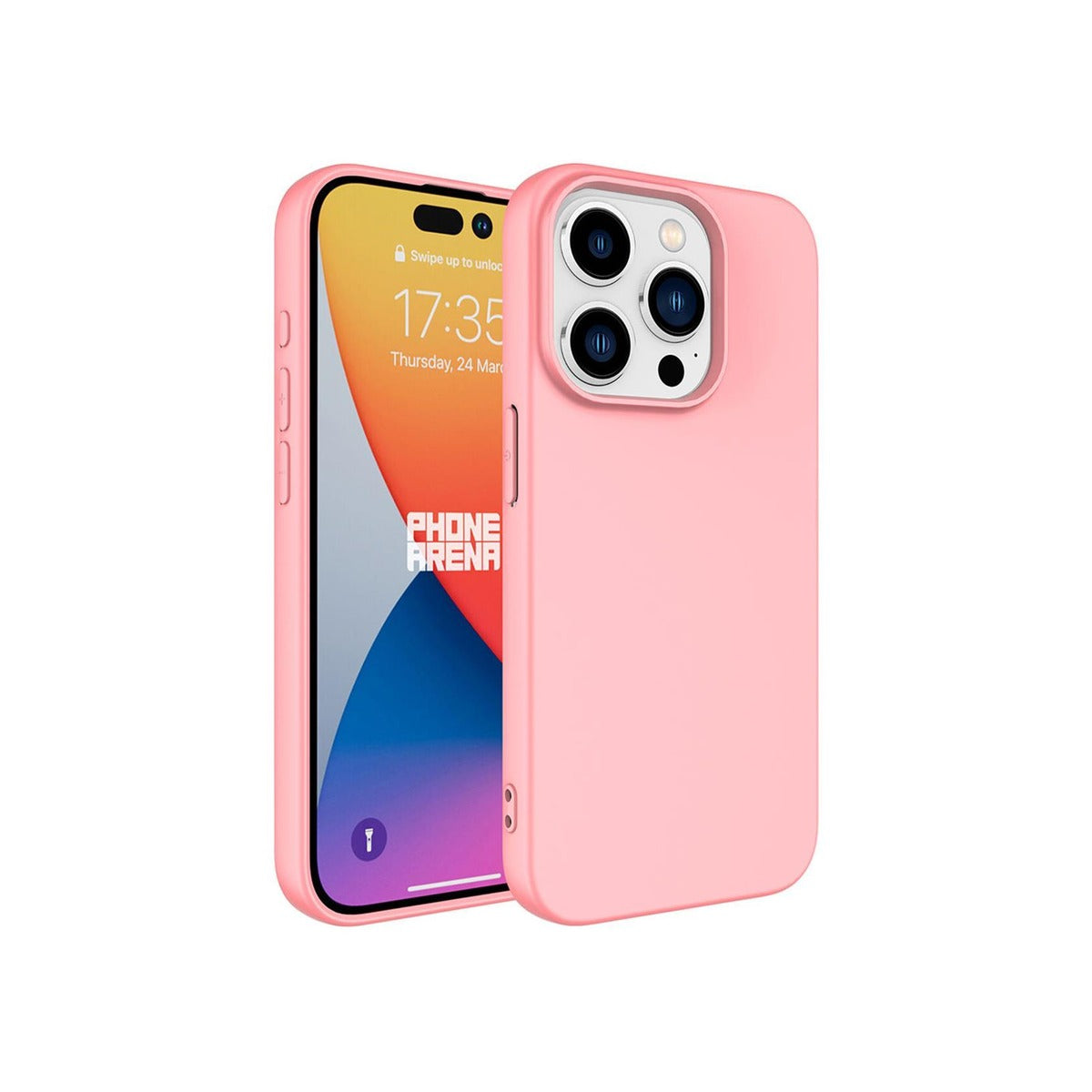iPhone 14 Pro Max ile Uyumlu Silikon Lansman Telefon Kılıfı