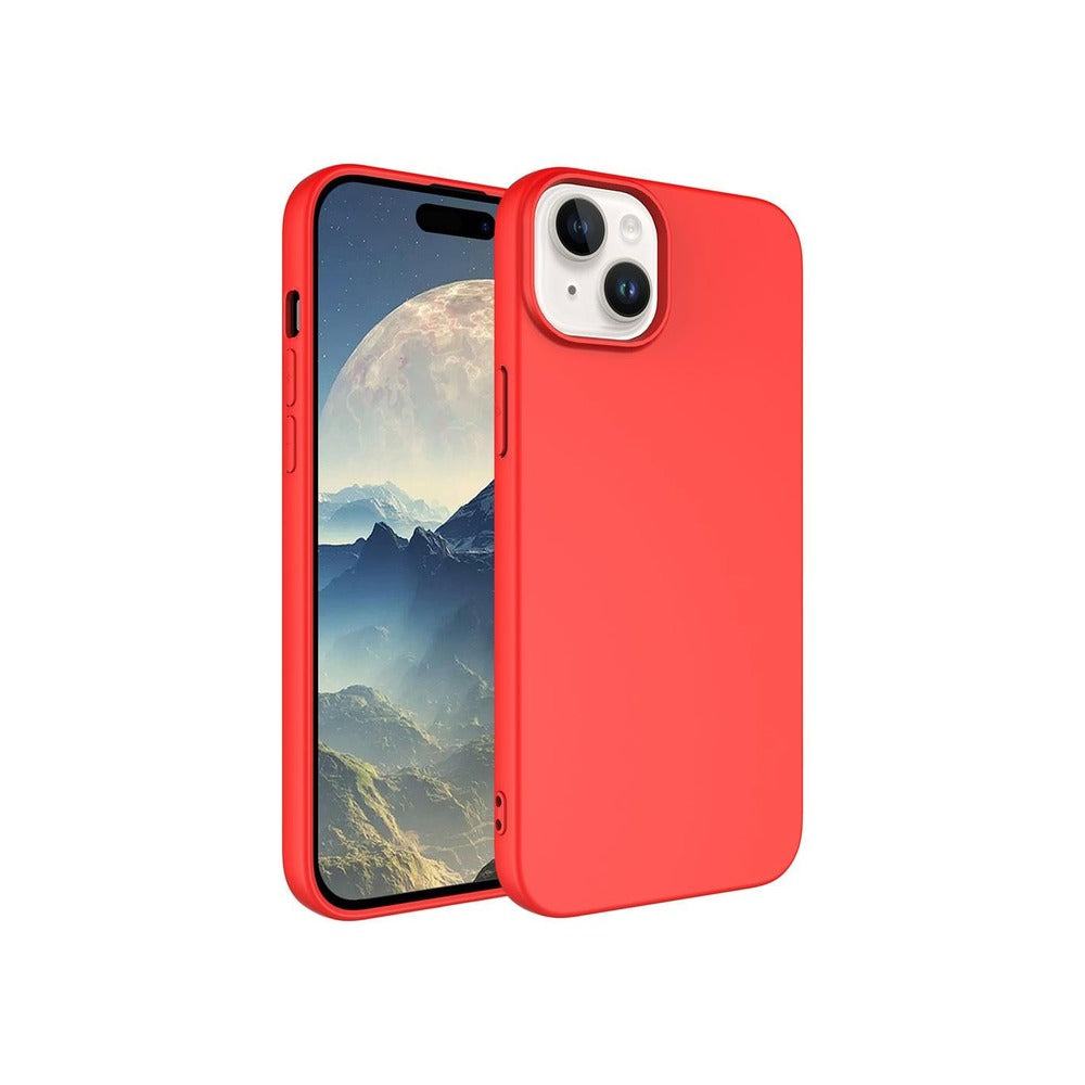 iPhone 15 Plus ile Uyumlu Silikon Lansman Telefon Kılıfı