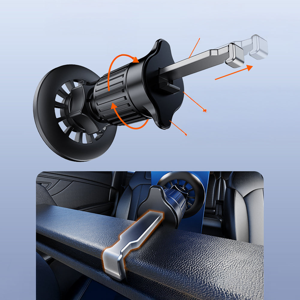 Magnetik 360 Derece Oynar Başlıklı Araç İçi Telefon Tutucu